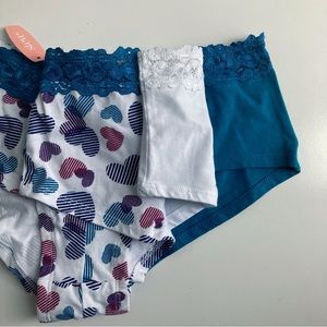 Steve 3pk of Boy Short Panties Medium